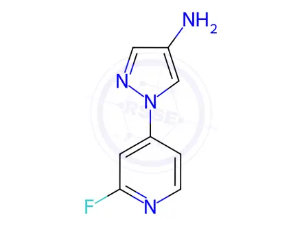 Chemical structure of 1-(2-Fluoropyridin-4-yl)-1h-pyrazol-4-amine