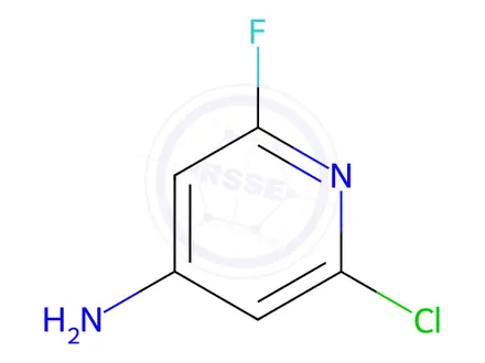 Chemical structure of 4-Pyridinamine, 2-chloro-6-fluoro-