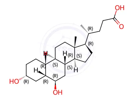 Chemical structure of Ursodeoxycholic Acid Impurity 55