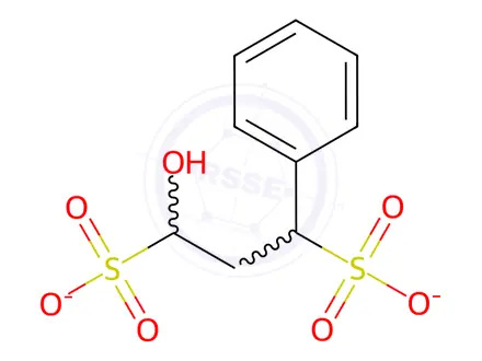 Chemical structure of 1-Hydroxy-3-phenyl-1,3-propanedisulfonic acid disodium salt