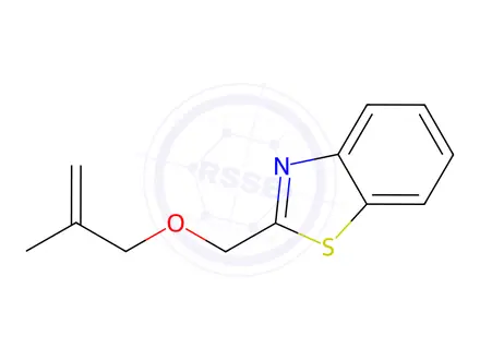 Chemical structure of Benzothiazole, 2-[[(2-methyl-2-propenyl)oxy]methyl]-(9CI)