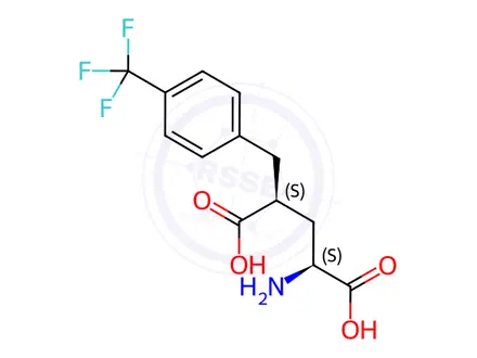 Chemical structure of (4s)-4-(4-Trifluoromethyl-Benzyl)-L-Glutamic Acid
