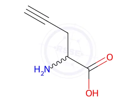 Chemical structure of H-DL-Pra-OH