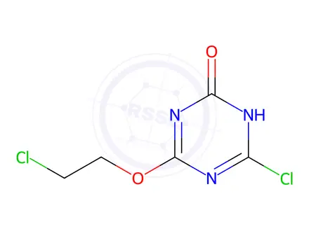 Chemical structure of 4-Chloro-6-(2-chloroethoxy)-1,3,5-triazin-2(1H)-one