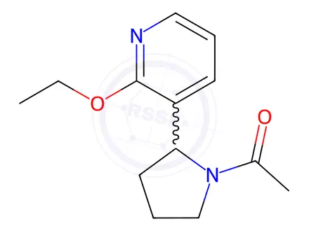 Chemical structure of 1-(2-(2-Ethoxypyridin-3-yl)pyrrolidin-1-yl)ethan-1-one