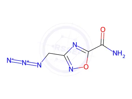 Chemical structure of 3-(Azidomethyl)-1,2,4-oxadiazole-5-carboxamide