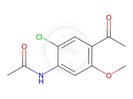 Chemical structure of 4-ACETAMIDOCYCLOHEXANONE 4-ACETAMINO-5-CHLORO-2-METHOXYL-BENZOIC ACID