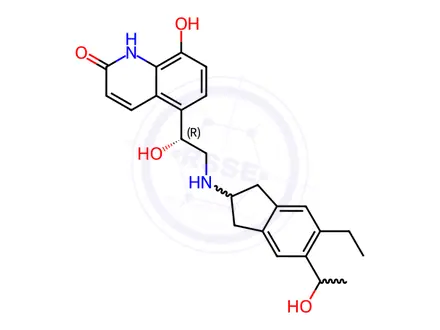 Chemical structure of Indacaterol Maleate Impurity 19 (Mixture of Diastereomers)