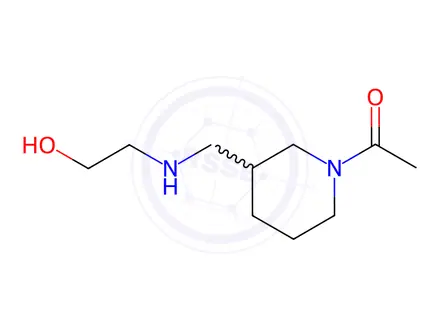 Chemical structure of 1-(3-(((2-Hydroxyethyl)amino)methyl)piperidin-1-yl)ethanone