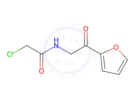 Chemical structure of 2-Chloro-N-(2-(furan-2-yl)-2-oxoethyl)acetamide