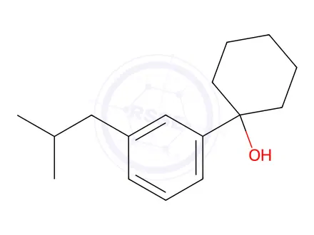 Chemical structure of 1-(3-isobutylphenyl)cyclohexanol