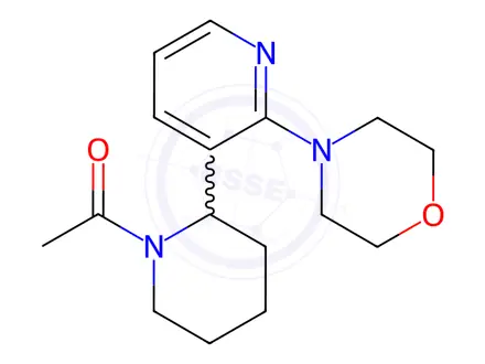 Chemical structure of 1-(2-(2-Morpholinopyridin-3-yl)piperidin-1-yl)ethanone