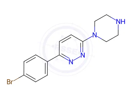 Chemical structure of 3-(4-Bromophenyl)-6-(piperazin-1-yl)pyridazine