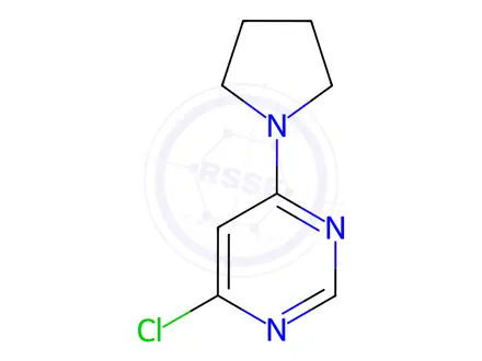 Chemical structure of 4-Chloro-6-(pyrrolidin-1-yl)pyrimidine
