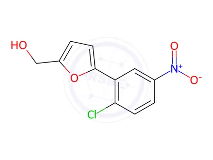 Chemical structure of (5-(2-Chloro-5-nitrophenyl)furan-2-yl)methanol