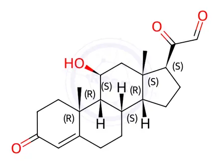Chemical structure of 21-Dehydrocorticosterone