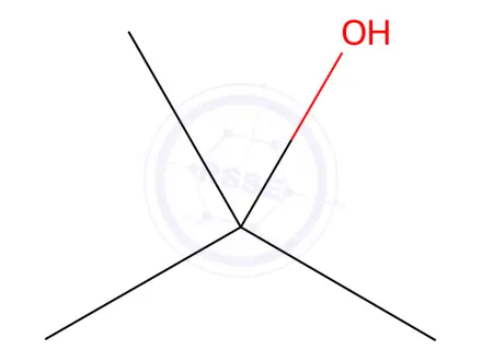 Chemical structure of tert-Butanol
