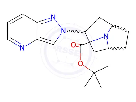 Chemical structure of tert-Butyl 3-(2H-pyrazolo[4,3-b]pyridin-2-yl)-8-azabicyclo[3.2.1]octane-8-carboxylate
