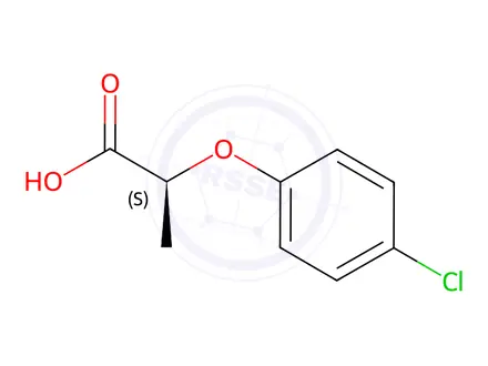 Chemical structure of (S)-4-Chlorophenoxypropanoic acid