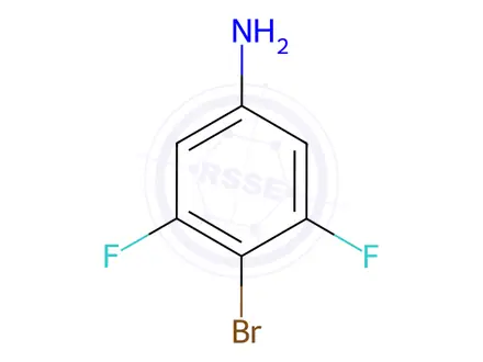 Chemical structure of 4-Bromo-3,5-difluoroaniline