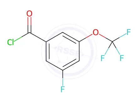 Chemical structure of 3-Fluoro-5-(trifluoromethoxy)benzoyl chloride