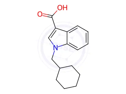 Chemical structure of BB-22 3-Carboxyindole Metabolite