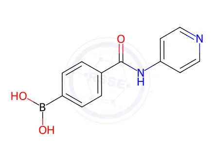 Chemical structure of (4-(Pyridin-4-ylcarbamoyl)phenyl)boronic acid