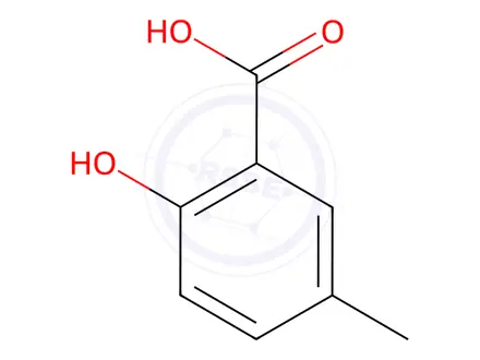 Chemical structure of 5-Methyl Salicylic Acid