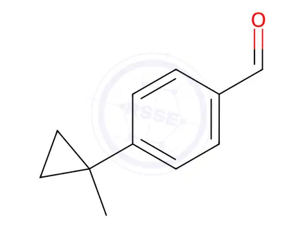 Chemical structure of 4-(1-methylcyclopropyl)benzaldehyde