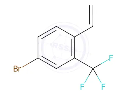 Chemical structure of 4-Bromo-2-(trifluoromethyl)-1-vinylbenzene