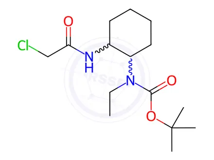 Chemical structure of tert-Butyl (2-(2-chloroacetamido)cyclohexyl)(ethyl)carbamate