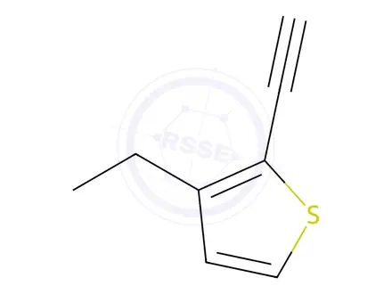 Chemical structure of Thiophene, 3-ethyl-2-ethynyl-(9CI)