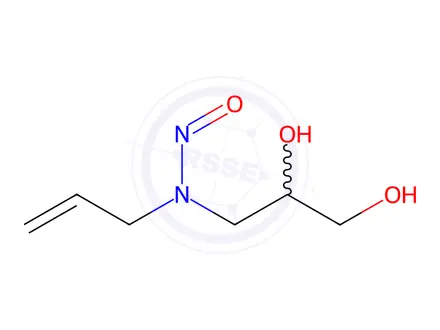 Chemical structure of N-Nitroso-2,3-dihydroxy (propylallyl)amine