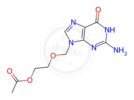 Chemical structure of Acyclovir Impurity A
