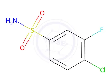 Chemical structure of 4-Chloro-3-fluorobenzenesulfonamide