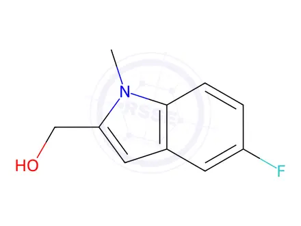Chemical structure of (5-Fluoro-1-methyl-1H-indol-2-yl)methanol