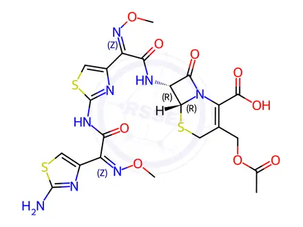 Chemical structure of Cefotaxime EP Impurity G