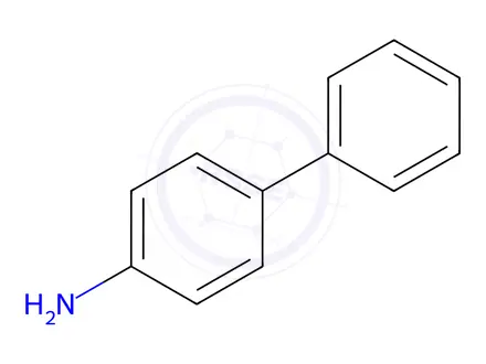Chemical structure of 4-Aminobiphenyl in methanol