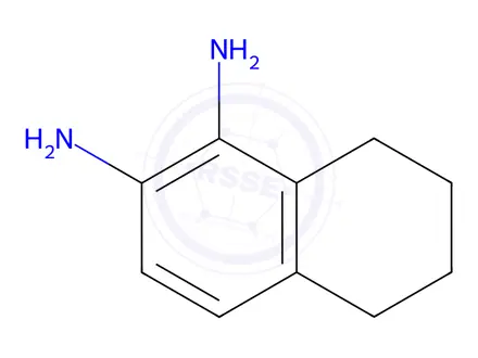 Chemical structure of 5,6,7,8-tetrahydronaphthalene-1,2-diamine dihydrochloride