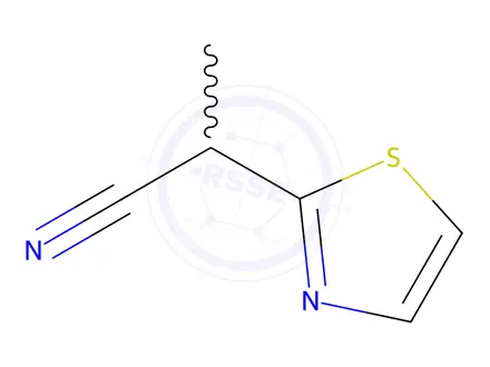 Chemical structure of 2-(1,3-thiazol-2-yl)propanenitrile
