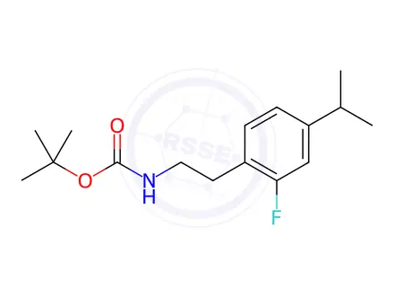 Chemical structure of tert-Butyl 2-fluoro-4-isopropylphenethylcarbamate