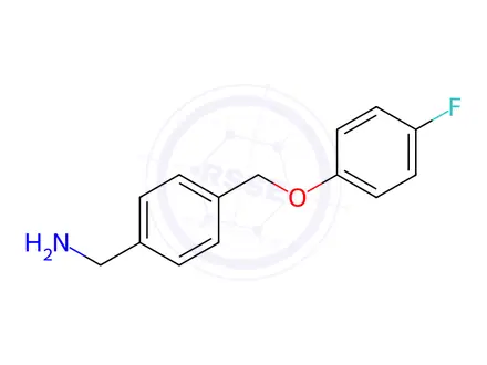Chemical structure of (4-((4-Fluorophenoxy)methyl)phenyl)methanamine