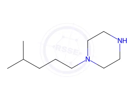 Chemical structure of Piperazine, 1-(4-methylpentyl)-(9CI)