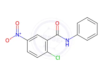 Chemical structure of 2-Chloro-5-nitro-N-phenylbenzamide