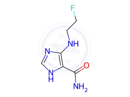 Chemical structure of 1H-Imidazole-4-carboxamide, 5-[(2-fluoroethyl)amino]-