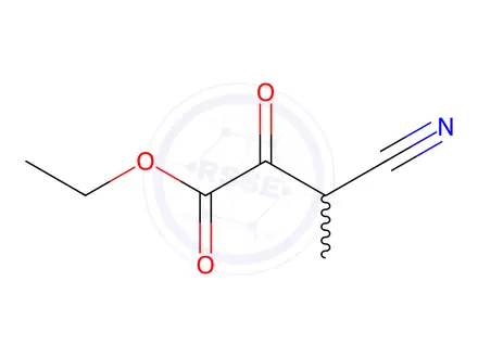 Chemical structure of Butanoic acid, 3-cyano-2-oxo-, ethyl ester