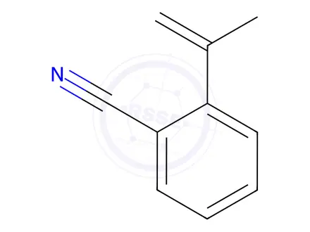 Chemical structure of Benzonitrile, 2-(1-methylethenyl)-