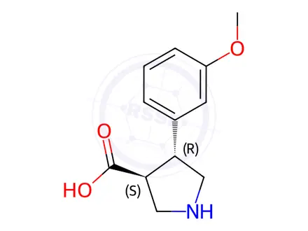 Chemical structure of (4-(4-Methoxyphenyl)pyrrolidin-3-yl)methanol