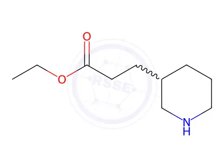 Chemical structure of ethyl 3-piperidin-3-ylpropanoate