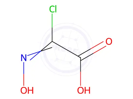 Chemical structure of Acetic acid, chloro(hydroxyiMino)-